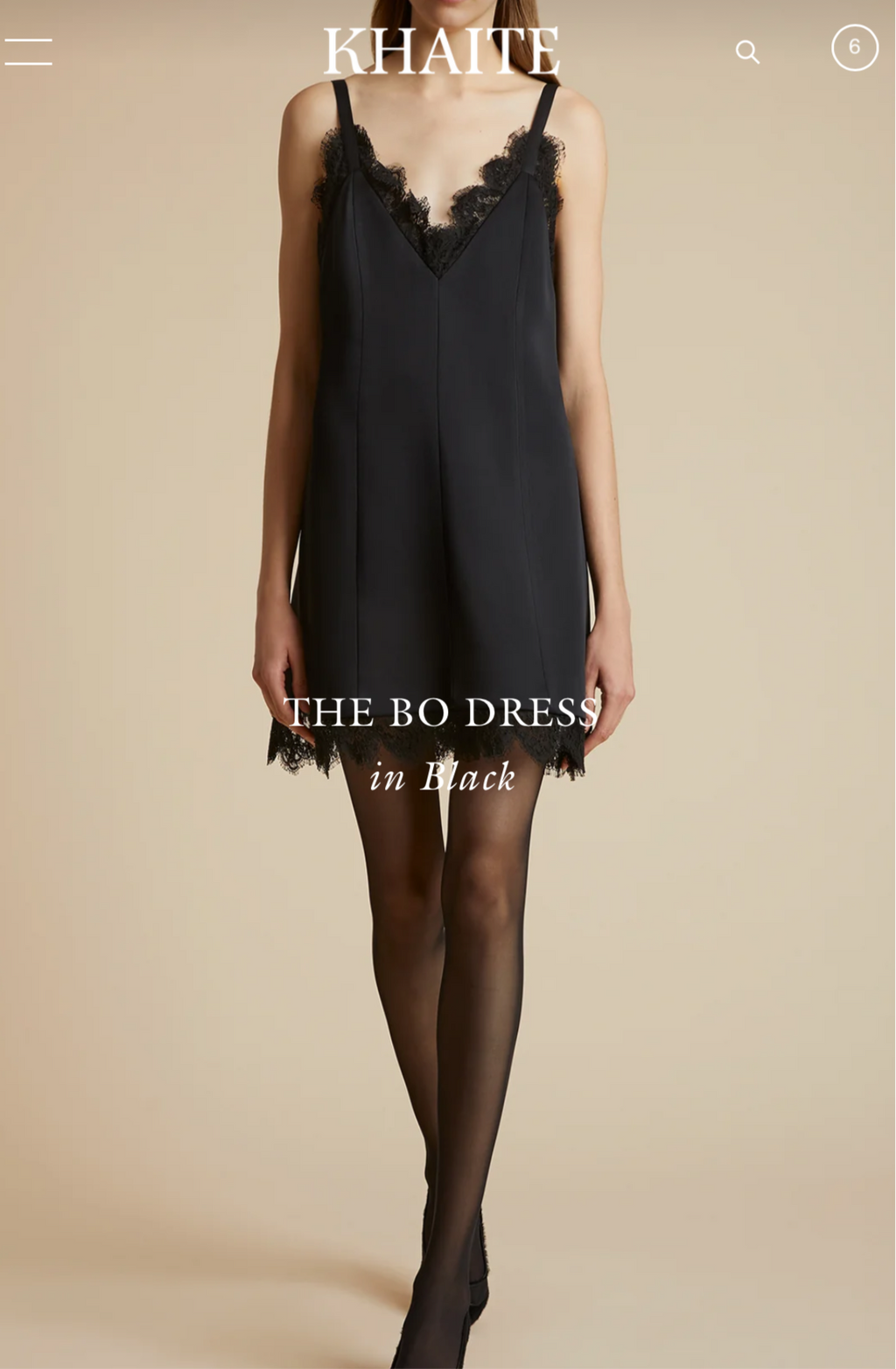 KHAITE BO Black Dress Pristine Sz 2