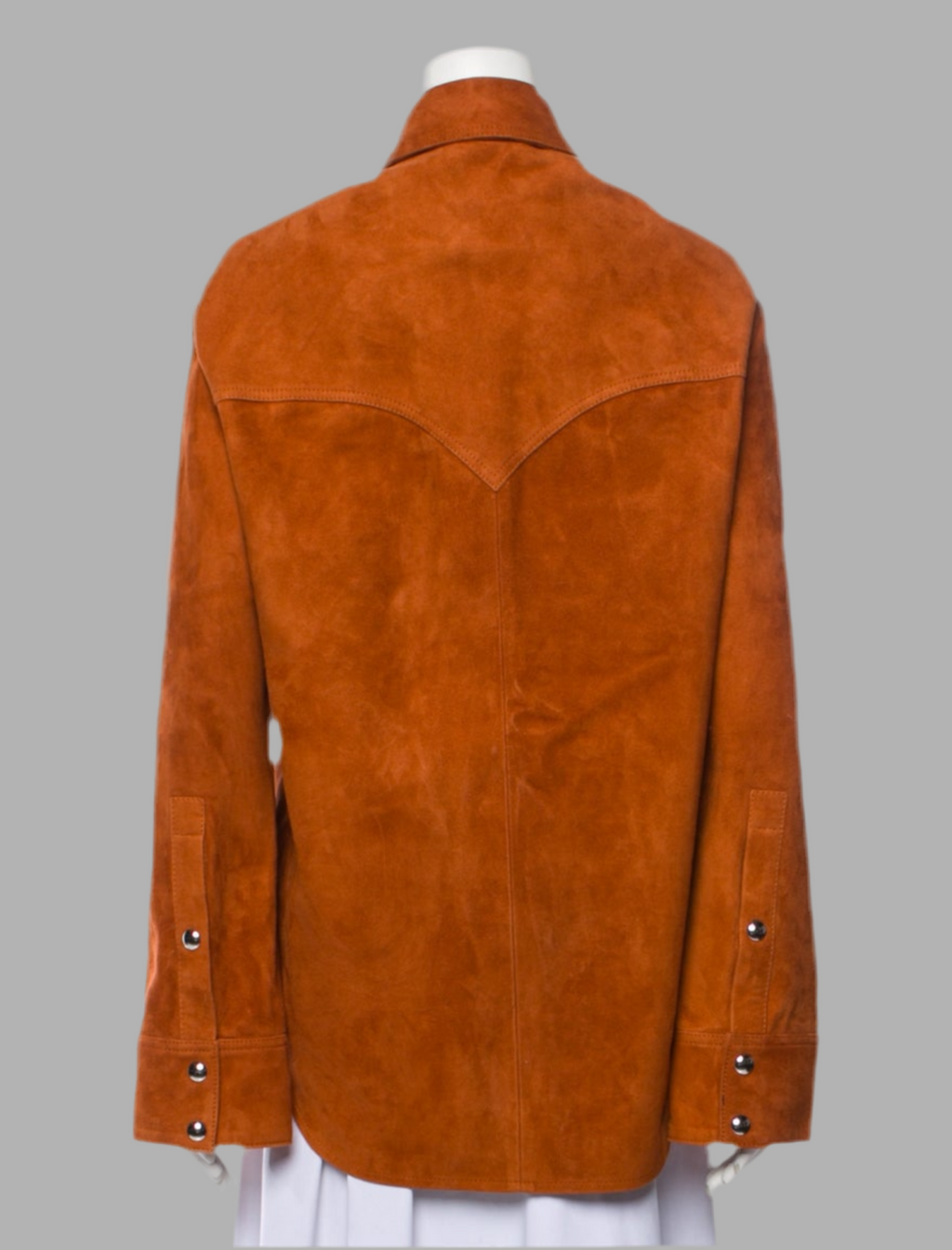 KHAITE Suede Jinn Top in Rust Sz 6