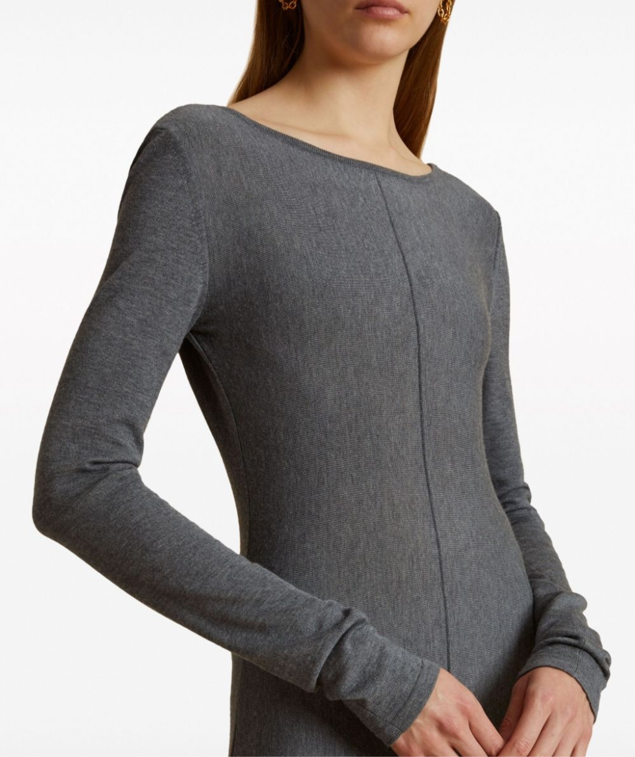 KHAITE DANNY Long Sleeve dress NWOT Sz 2