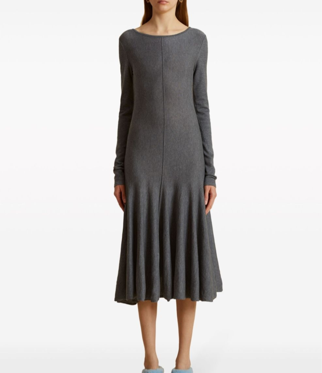 KHAITE DANNY Long Sleeve dress NWOT Sz 2
