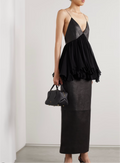 NWT KHAITE Anita Leather & Silk Sz 2 Sold Out