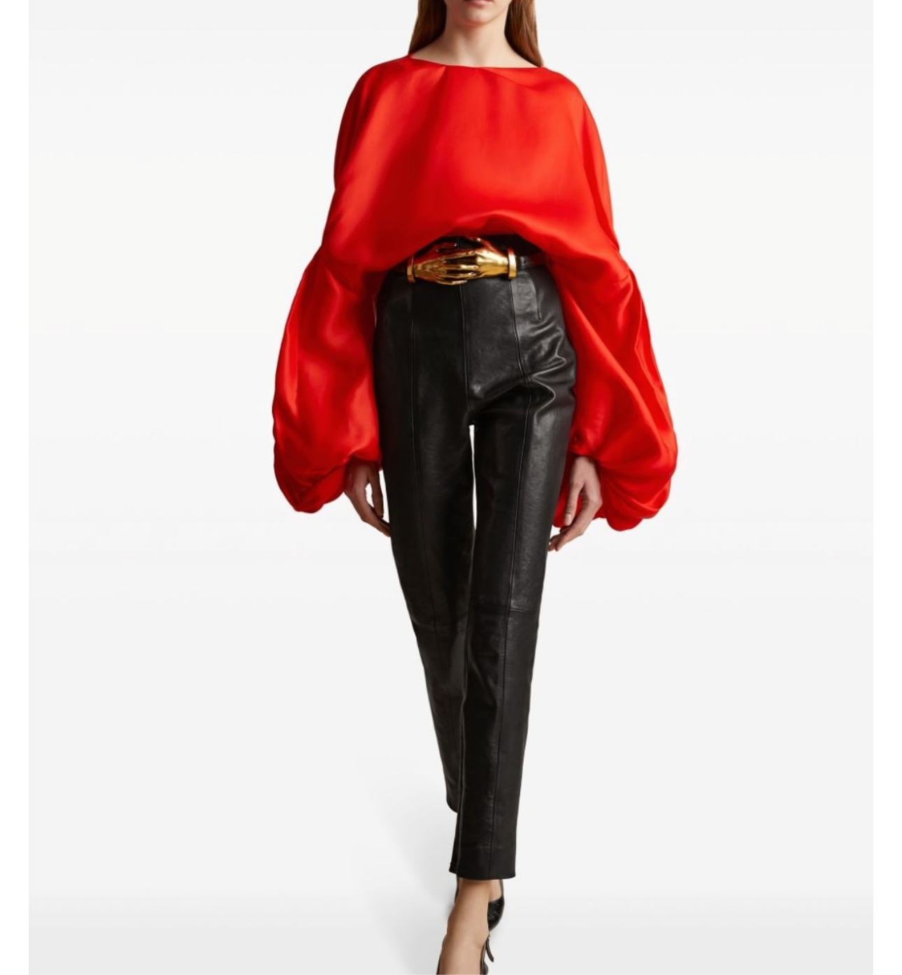 NWT RUNWAY KHAITE Quico Silk Blouse Sz 2