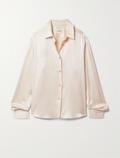 KHAITE Argo Silk Satin Blouse Sz 2 Pristine