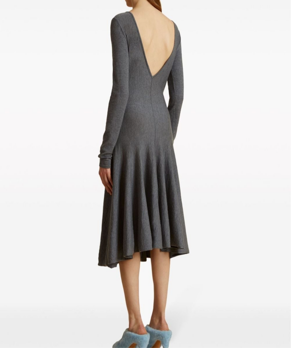 KHAITE DANNY Long Sleeve dress NWOT Sz 2