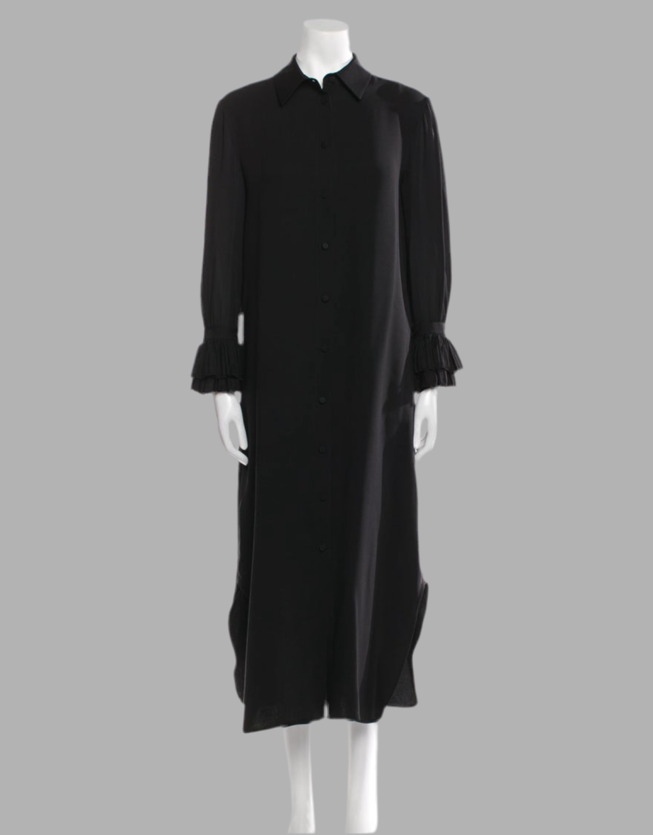 KHAITE Silk Shirtdress Sz S