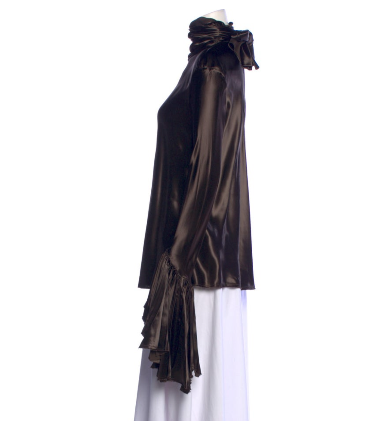 KHAITE pristine brown viscose stunner Sz S