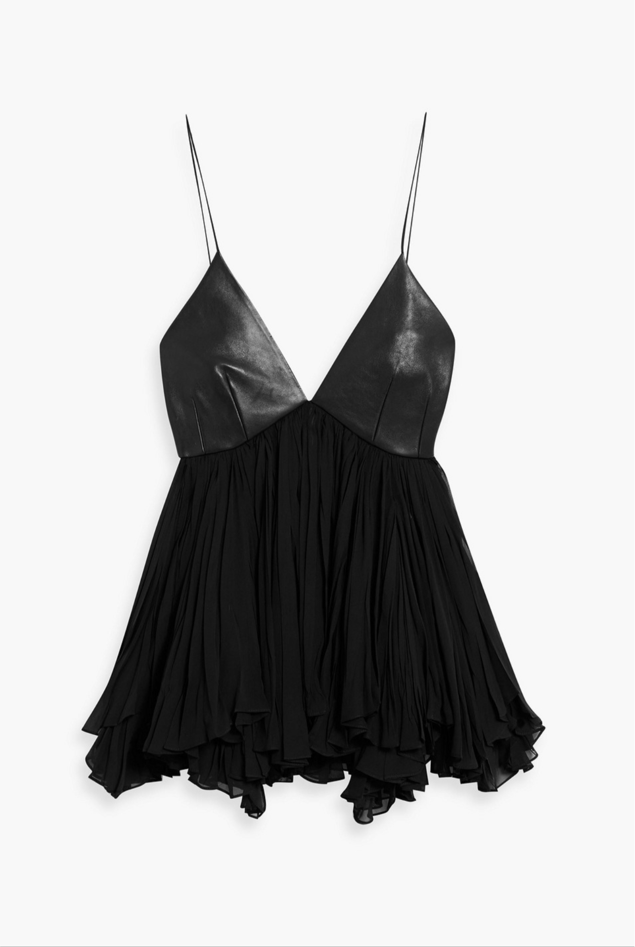 NWT KHAITE Anita Leather & Silk Sz 2 Sold Out