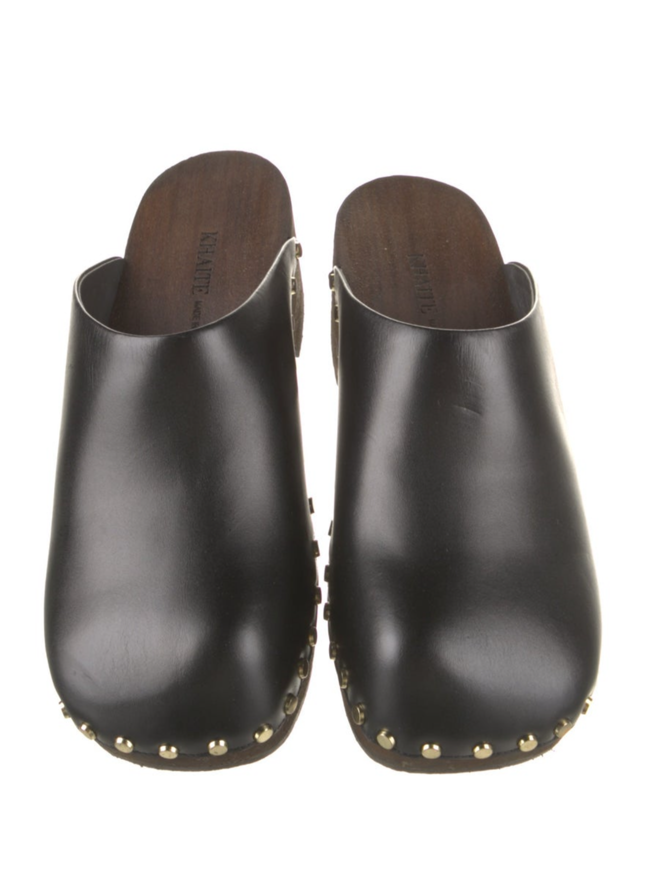 KHAITE ORIGINAL CLOGS IN BLACK Sz 37