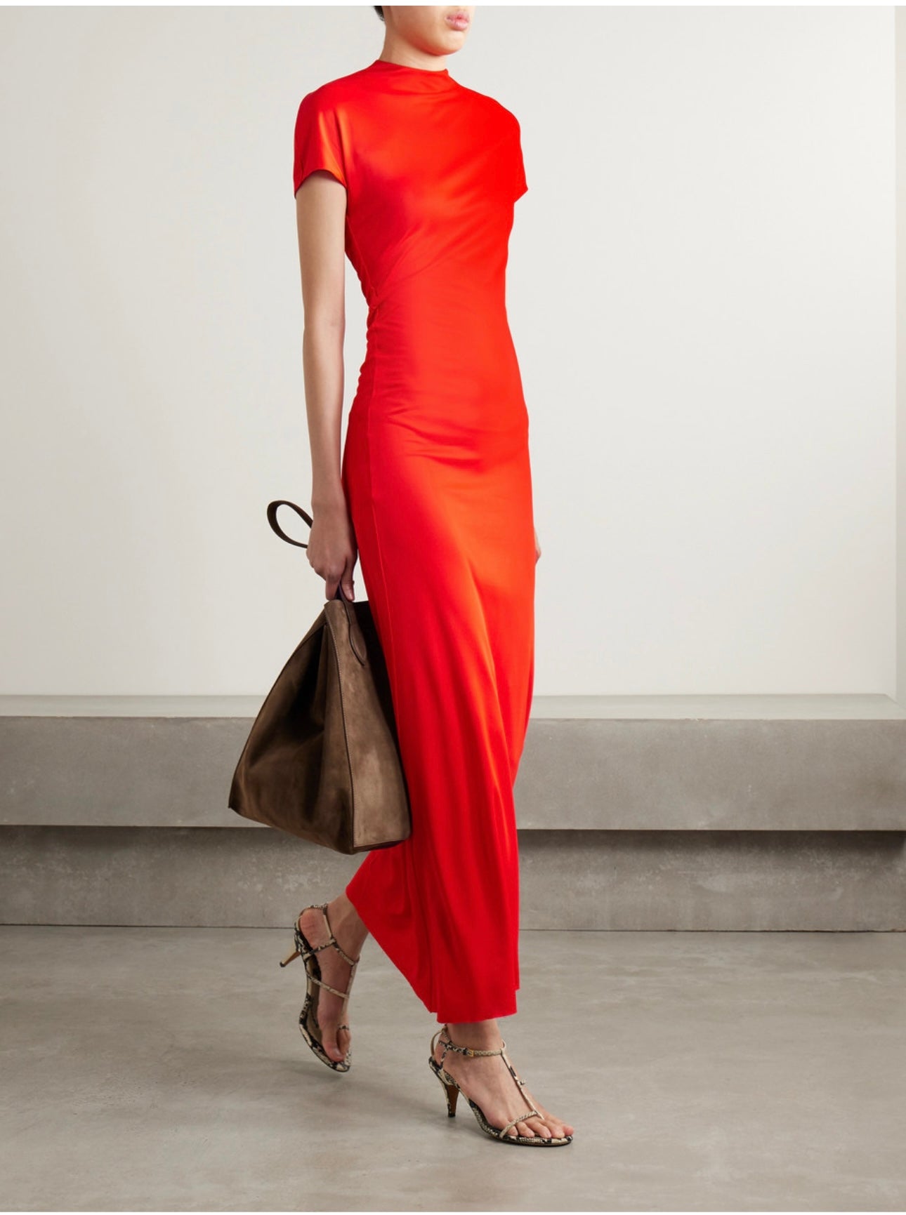 NWT KHAITE Yensa Jersey Maxi Dress Sz S