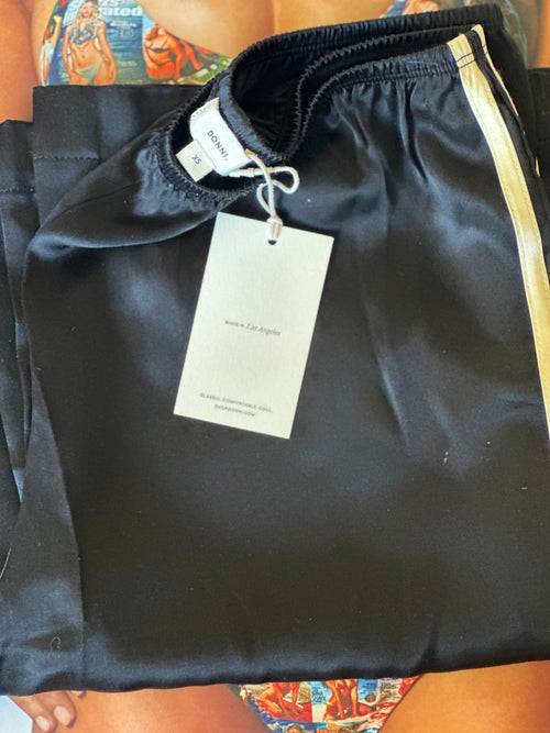 DONNI LOS ANGELES NWT SOLD OUT TRACK PANT in butter Sz XS