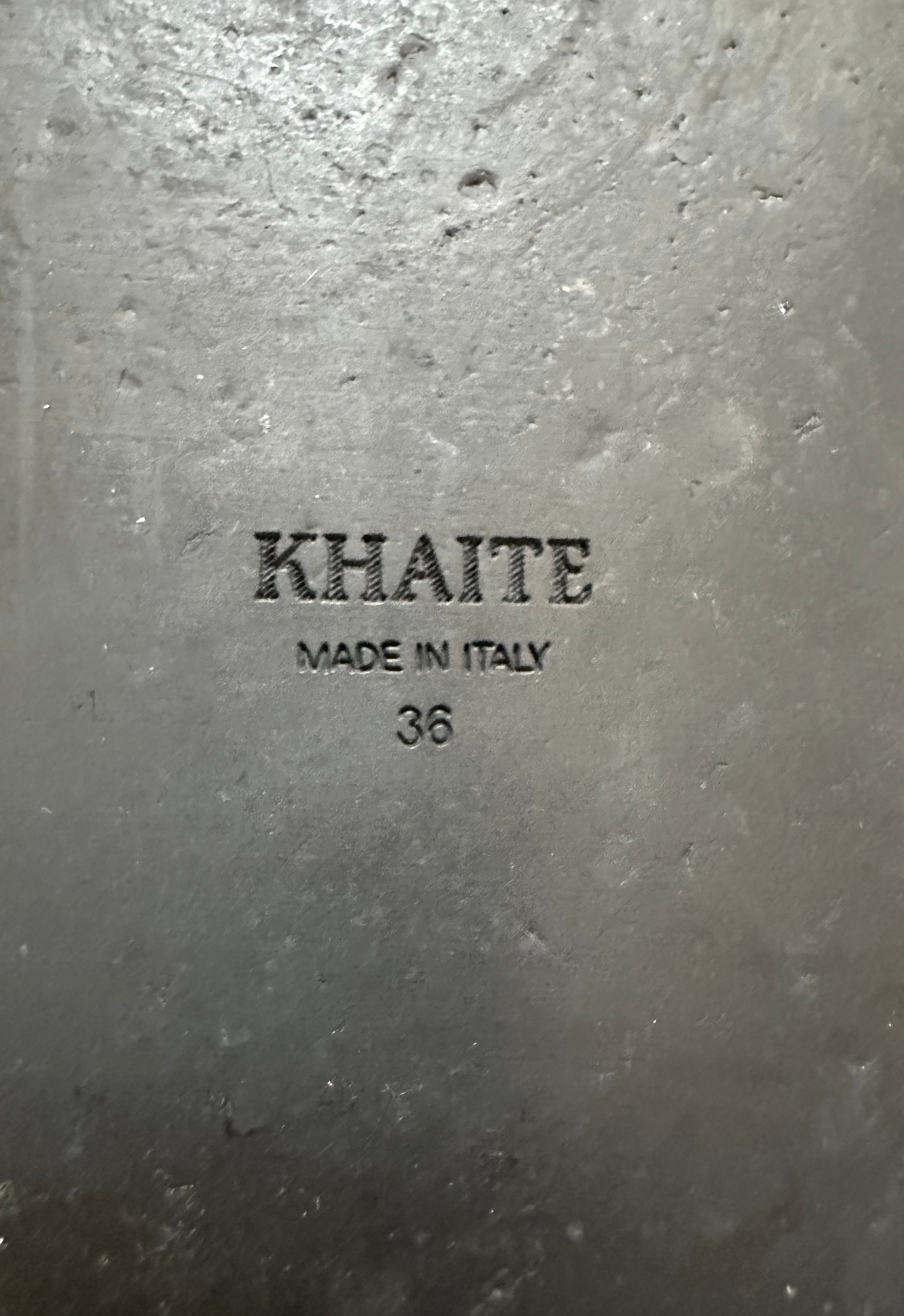 KHAITE Venice Pool Slides Sz 36