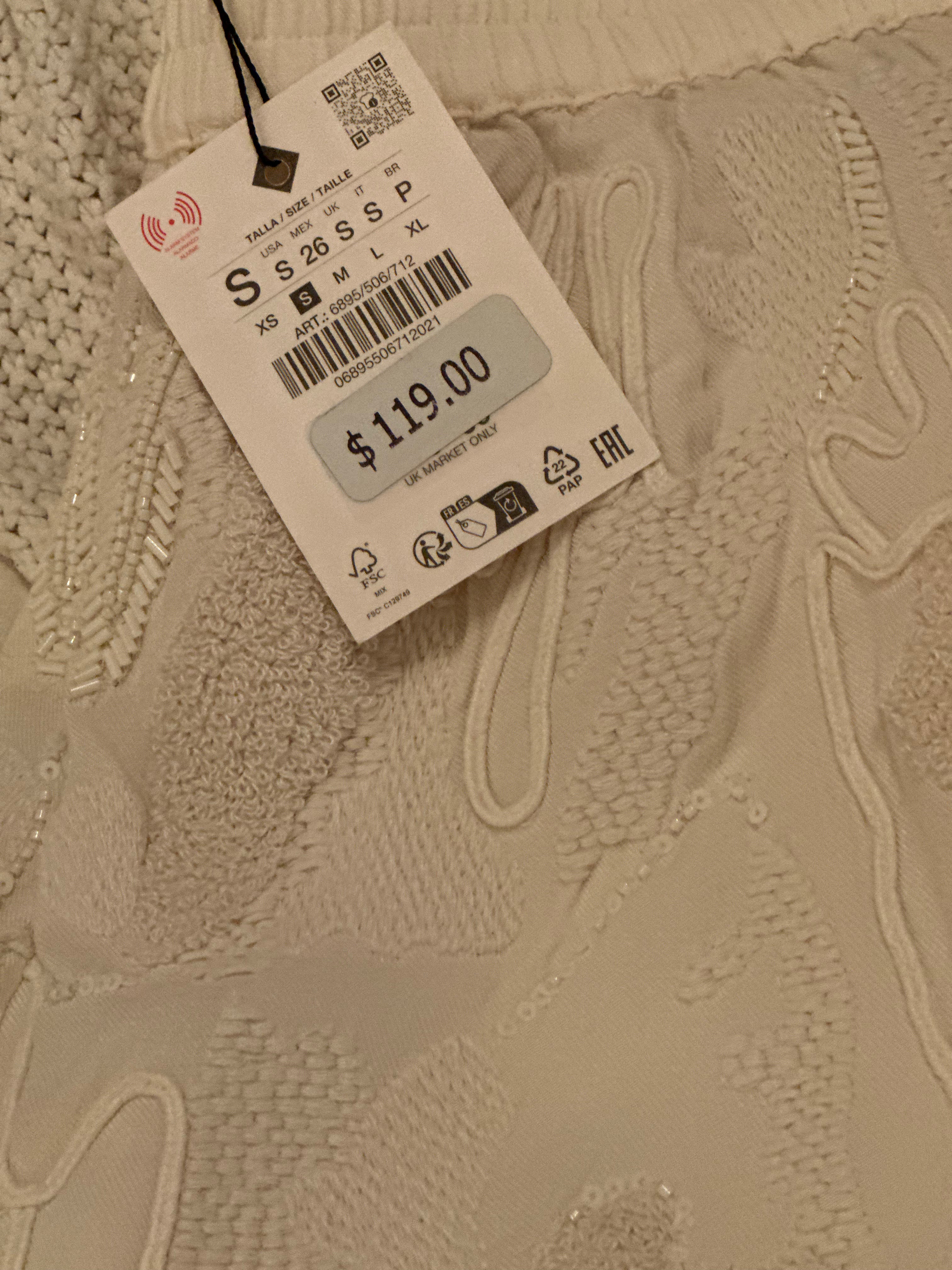 Most Wanted Beaded Shorts from Zara NWT Sz S