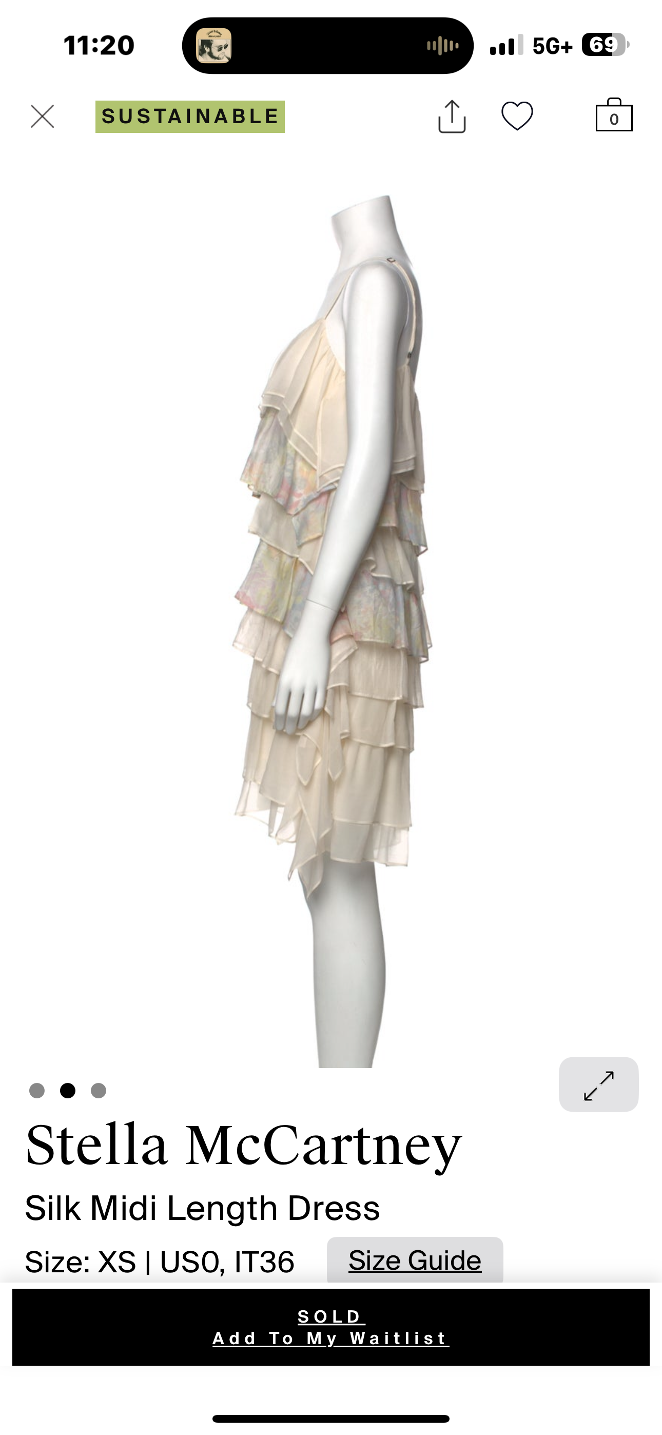 STELLA MCCARTNEY RUNWAY 2008 - Pristine Sz36