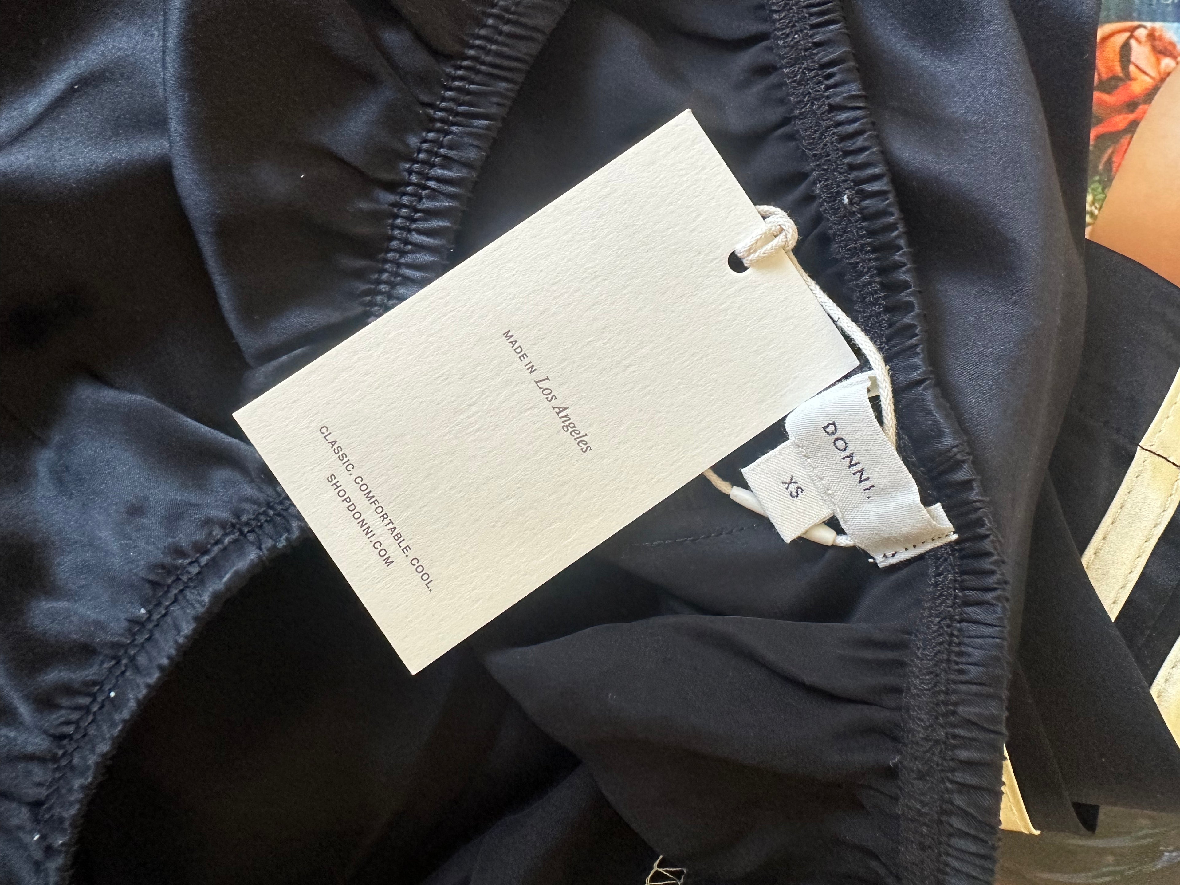 DONNI LOS ANGELES NWT SOLD OUT TRACK PANT in butter Sz XS