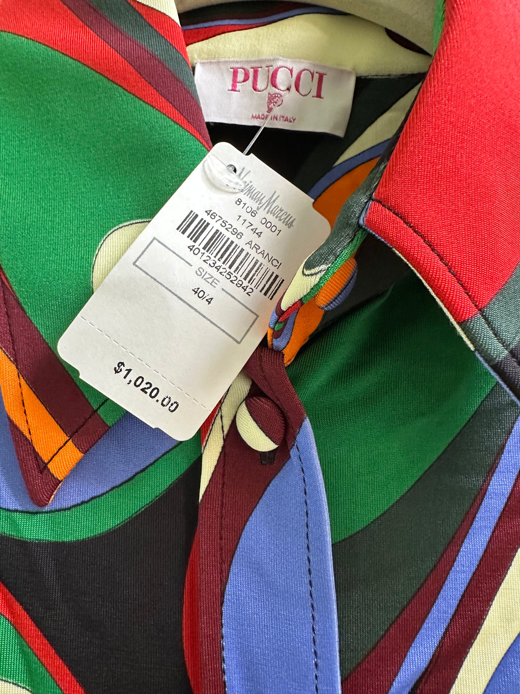 NWT PUCCI Blouse from Neiman Marcus Sz 4/40