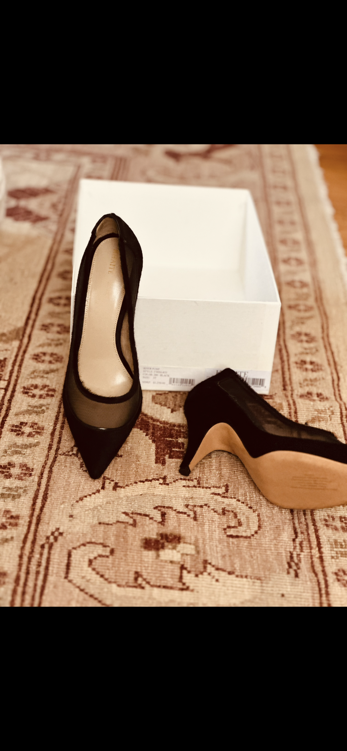 KHAITE New In Box pony hair pumps in Black Sz 37